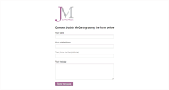 Desktop Screenshot of judithmccarthy.com