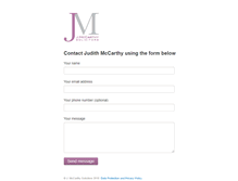 Tablet Screenshot of judithmccarthy.com